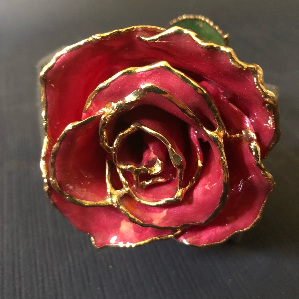 Beautiful Preserved Flower - Gold Plated Rose